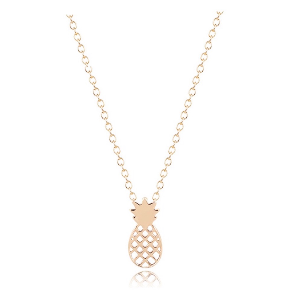 Gold Pineapple Pendant Necklace Gold Pineapple Pendant Necklace